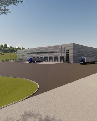 241,544 sq. ft. logistic centre rendering - Radeberg, Germany