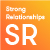 Strong Relationships SR Icon
